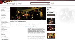 Desktop Screenshot of caravaggiogallery.com