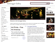 Tablet Screenshot of caravaggiogallery.com